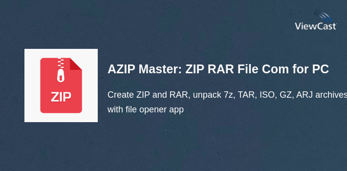 AZIP Master: ZIP RAR File Compressor, UnZIP Files for PC screenshot