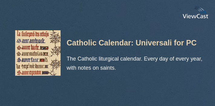 Catholic Calendar: Universalis for PC screenshot