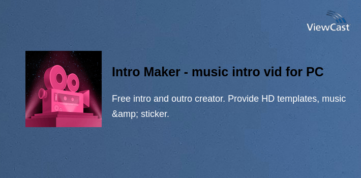 Intro Maker - music intro video editor for PC screenshot
