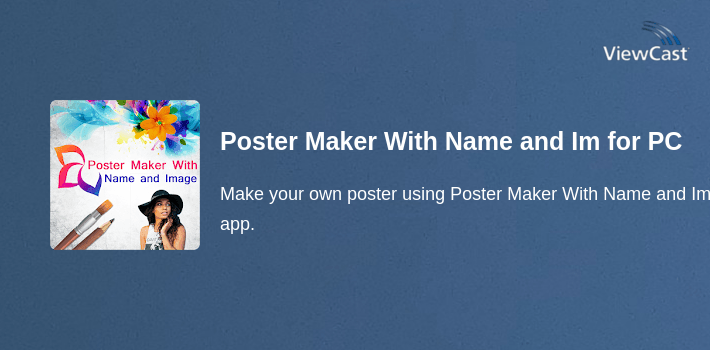 Poster Maker With Name and Image for PC screenshot