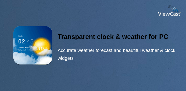 Download Transparent clock & weather for PC / Windows / Computer