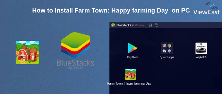 How to Install Farm Town: Happy farming Day & food farm game City on PC