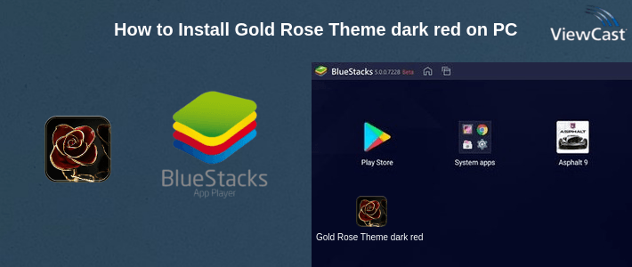 How to Install Gold Rose Theme dark red on PC