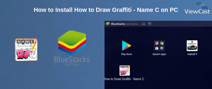 How to Install How to Draw Graffiti - Name Creator on PC