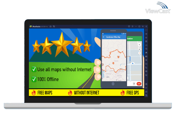 Run 🌏GPS Maps of Kazakhstan : Offline Map Navigation on PC