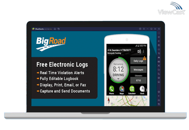 Run BigRoad Trucking Logbook App on PC