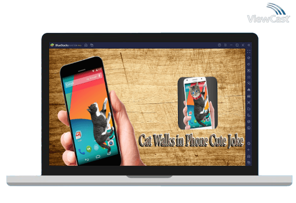 Run Cat Walks in Phone Cute Phone Joke on PC