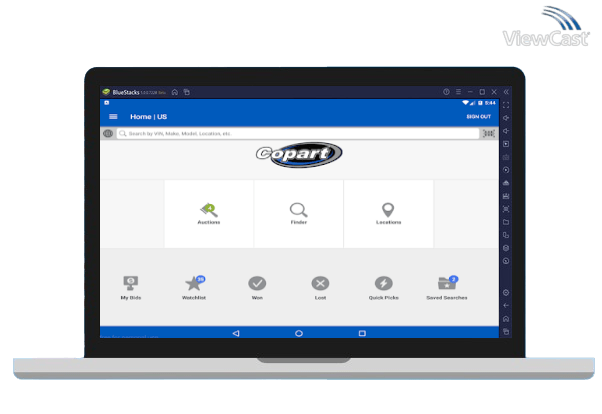 Run Copart – Salvage Car Auctions on PC