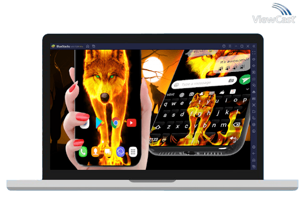 Run Fire Wallpaper and Keyboard - Lone Wolf on PC