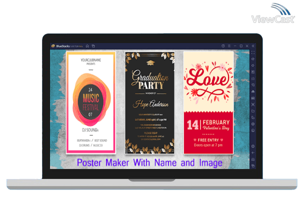 Run Poster Maker With Name and Image on PC