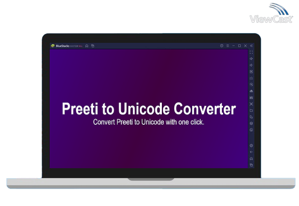 Run Preeti to Unicode Converter on PC